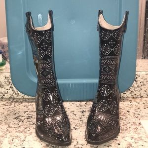 Cowboy rain boots
